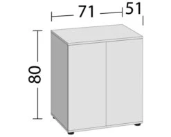 JUWEL Aquarium Onderkast Lido SBX 200 L Grijs, 71x51x80 Cm -Huisdierenaquarium Winkel DV 8 10615321 01 4c DE 20221117085226