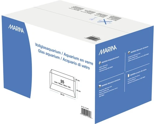 MARINA Aquarium Volglas 25 L, 40x25x25 Cm 4 MARINA Aquarium Volglas 25 L, 40x25x25 Cm - Afbeelding 4